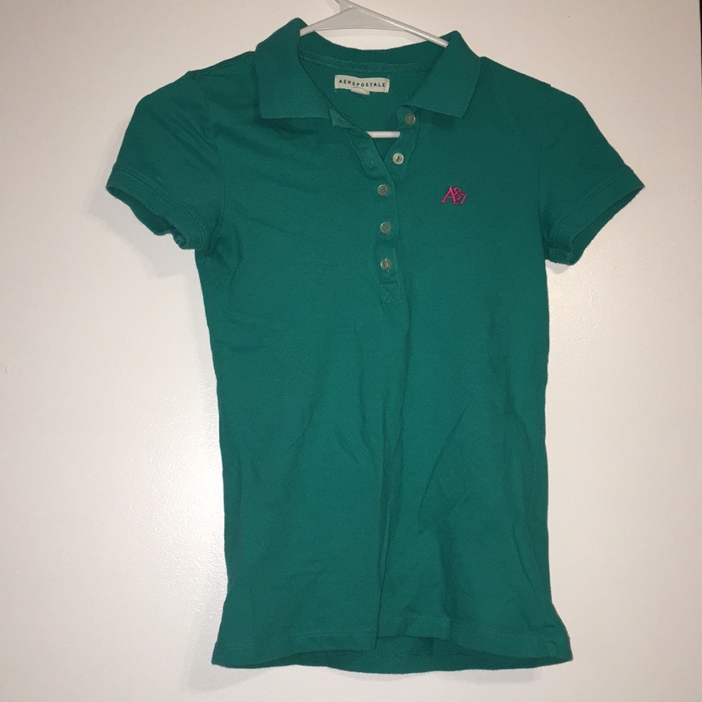 VIBRANT AQUAMARINE AEROPOSTALE POLO